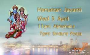 Read more about the article Hanuman Jayanti: Wed 5 April 2023